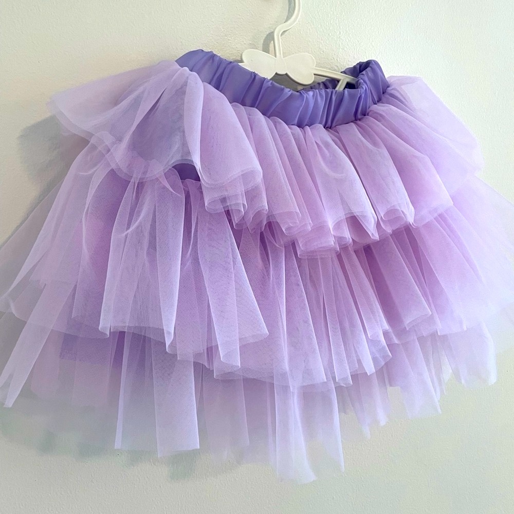 Girl’s Lavender Ruffled Tutu/Tulle Skirt